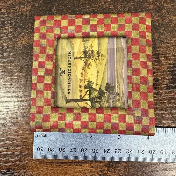 Retired Mackenzie Childs Frame 4" X 4" New Rare Cottage Country Farm Collectible - Picture 7 of 7